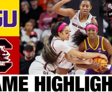 #1 South Carolina vs #9 LSU Highlights | NCAA Women's Basketball | 2024 College Basketball