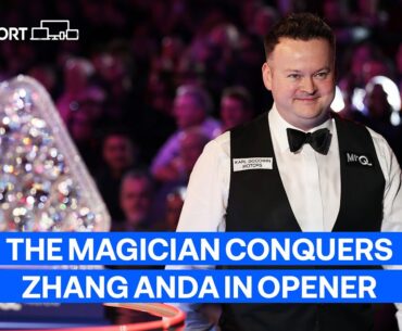 Shaun Murphy reacts after brushing aside Zhang Anda in opening round 🔥 | The Masters 2024