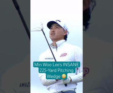 Min Woo Lee's INSANE 225-Yard Pitching Wedge 😳 #golf #short