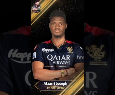 Alzarri Joseph Goes To RCB At ₹11.50Cr #alzarrijoseph #ipl2024 #rcb #ritikrai