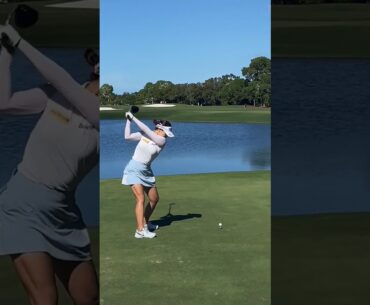 golf fling swing shot by girls #short