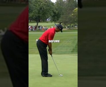 Tiger Woods putting secret #golf #tiger #tigerwoods