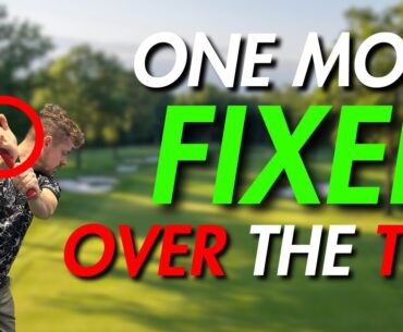 THIS ONE MOVE fixed my OVER THE TOP golf swing!