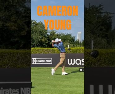 Cameron Young Driver - Dubai Desert Classic R2 #golf #golfswing #pga # #dpworldtour