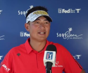 Carl Yuan Sunday Chinese Flash Interview 2024 Sony Open In Hawaii