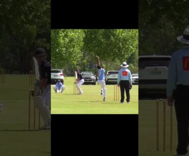 Young prodigy -someone to keep eye on! Peach of a delivery - cracked the stumps! #cricket #australia