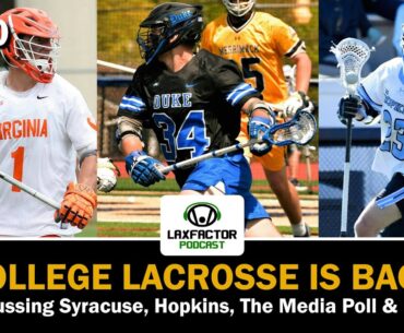 Lacrosse Is Back: Discussing Syracuse, Hopkins, the Media Poll & More (LaxFactor Podcast #270)