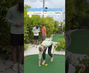 Can Bella keep her perfect season alive? Mini Golf Tournament FULL ROUND - Volcano Mountain Golf