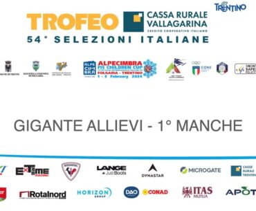 Gigante Allievi 1° manche Selezioni Italiane ALPECIMBRA FIS CHILDREN CUP 2024 | SPORTCULTURA.TV