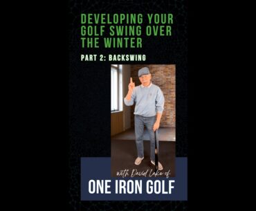 Developing Your Golf Swing to Improve Over the Winter, Part 2: Backswing - with One Iron Golf