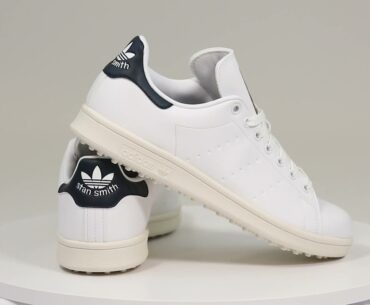 adidas Stan Smith Golf Shoes (White/Navy/Off White)