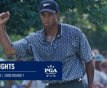 Every Shot from Tiger Woods' First Round | 2000 PGA Championship