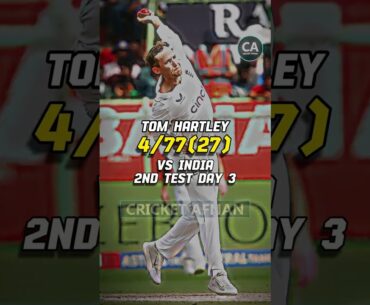 Tom Hartley 4/77 wickets highlights India vs England 2nd Test Day 3 today | IND ENG Jaiswal 209