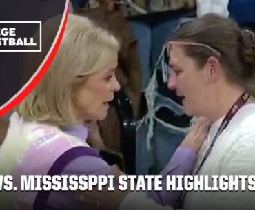 UPSET IN THE SEC 😱 No. 9 LSU Tigers vs. Mississippi State Bulldogs | Full Game Highlights