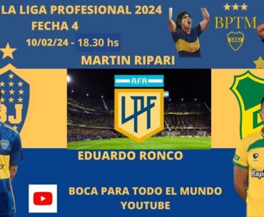 BOCA - DEFENSA Y JUSTICIA, en vivo (Relata Martin Ripari, comenta Eduardo Ronco)