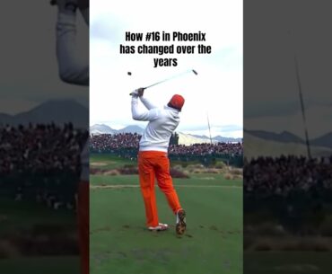 How the 16th in Phoenix has changed 👀 #golf #gonegolfing #golfisgreat #golfswing #golfer