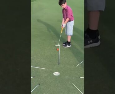 Circle of Golf Putts Challenge #shorts