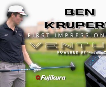 Ben Kruper's Reaction on the Range to the 2024 VENTUS | Fujikura Golf
