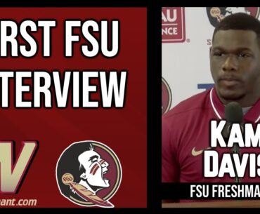 Kam Davis Freshman RB First FSU Interview | FSU Football | Warchant TV #FSU