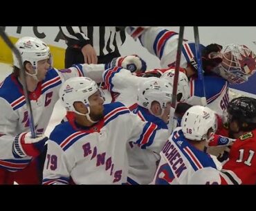 Scrum Ensues After Igor Shesterkin Punches Nick Foligno