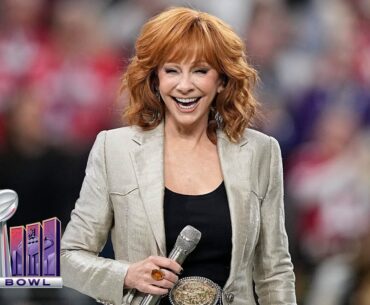 Reba McEntire Sings the National Anthem at Super Bowl LVIII