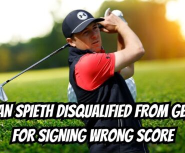 Jordan Spieth Disqualified from Genesis for Signing Wrong Score