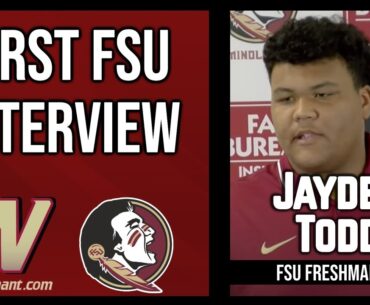Jayden Todd Freshman OL First FSU Interview | FSU Football | Warchant TV #FSU