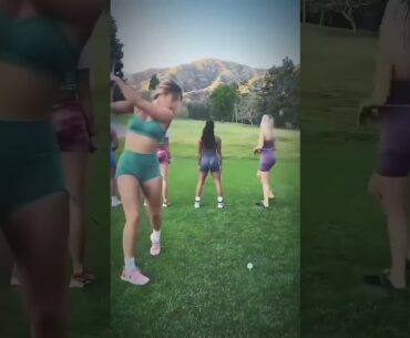 Golf #golf #girls #funnyvideo #falls #hahaha