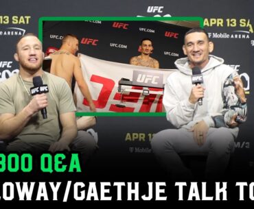 UFC Q&A: Justin Gaethje and Max Hollway talk about “that m*****f*****g towel!” | UFC 300