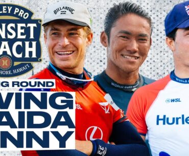 Ethan Ewing, Rio Waida, Kai Lenny | Hurley Pro Sunset Beach 2024 - Opening Round