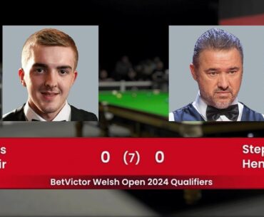 Stephen Hendry VS Ross Muir Phetmalaikul BetVictor Welsh Open 2024 Qualifiers Snooker