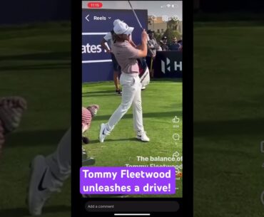 Tommy Fleetwood unleashes a tee shot!  #golf #tommyfleetwood #trending #tomgillisgolf