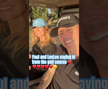 Paul and LeeLee saying hi from the golf course ❤️❤️❤️#golfgirl #golf #golflife #golfer #golfcourse