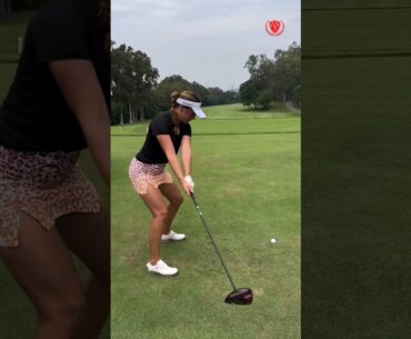 Amazing golf shot sound by girls #short