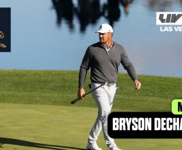 BRYSON MIC'D UP: All Access with DeChambeau in Rd. 1 | LIV Golf Las Vegas