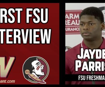 Jayden Parrish Freshman LB First FSU Interview | FSU Football | Warchant TV #FSU