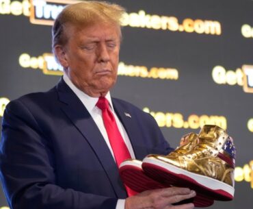 Trump unveils $399 branded shoes at 'Sneaker Con'