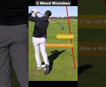 3 Mistakes When Teeing off with your 3 Wood #golftips #swingsafegolflessons #golflessons