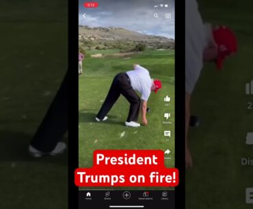 Donald Trump on the tee! #donaldtrump #golf #tomgillisgolf