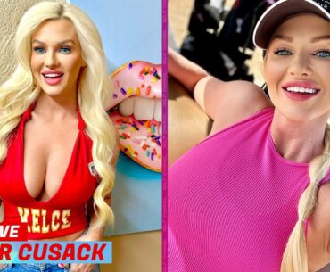 Taylor Cusack shows off most outrageous golf outfit yet as fans say ‘if I wore that I’d be arrested’