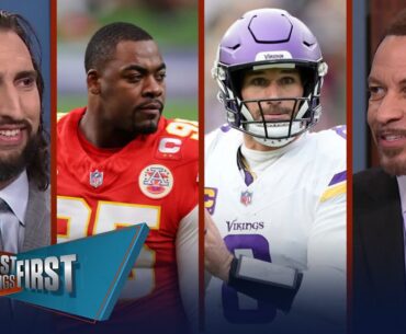 Can Chiefs three-peat w/o Chris Jones, Kirk Cousins' future, Tee Higgins trade? | FIRST THINGS FIRST