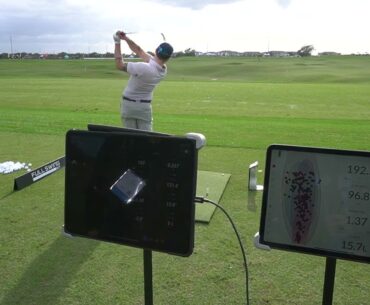 Full Swing KIT Head to Head with TrackMan TM4 at the PGA Merchandise Show 2024 Demo Day