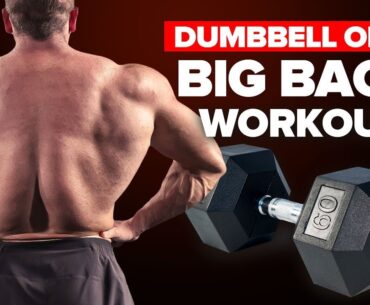Build a HUGE Back, Biceps, Shoulders With Scientific Dumbbell Workout