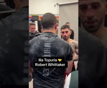 Tons of respect between Topuria & Whittaker 🤝 #UFC298