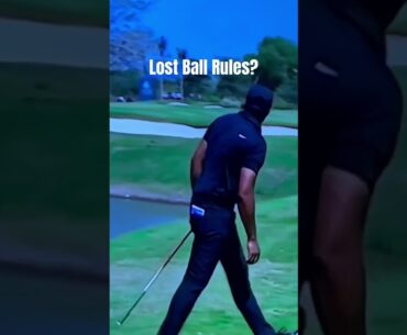 Golf: Lost Ball #golf #chipshot #golfrules