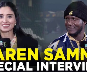 Daren Sammy Special Interview | Lahore Qalandars vs Peshawar Zalmi | Match 12 | HBL PSL 9 | M2A1A