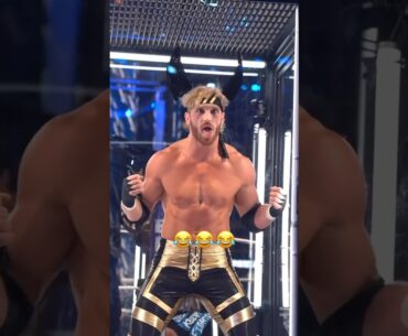 Logan Paul makes good use out of his time chillin’ in the pod 😂 #WWEChamber