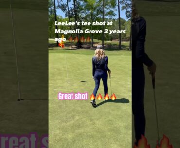 LeeLee with a great tee shot at Magnolia Grove 🔥🔥🔥 #golfgirl #golf #golflife #golfing #golflove