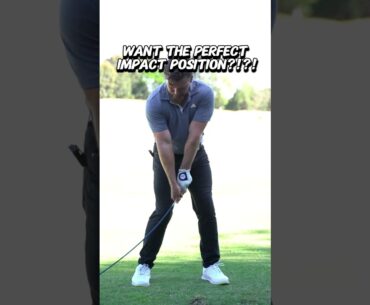 Perfect golf impact position!! #golf #golftips #golfcoach #pgatour #golfswing #golfingtips