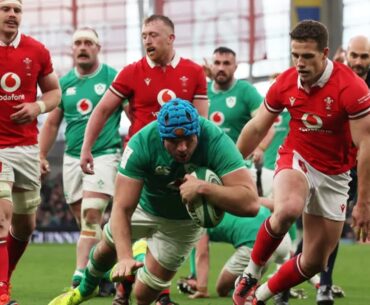 Ireland Six Nations star caught using sly tactic against Wales rival as commentator laughs